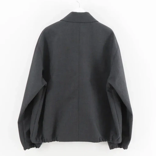 Bonded Tropical Wool Zip Blouson