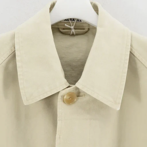 Garment-Dyed Organic Cotton Heavy Twill Short Coat