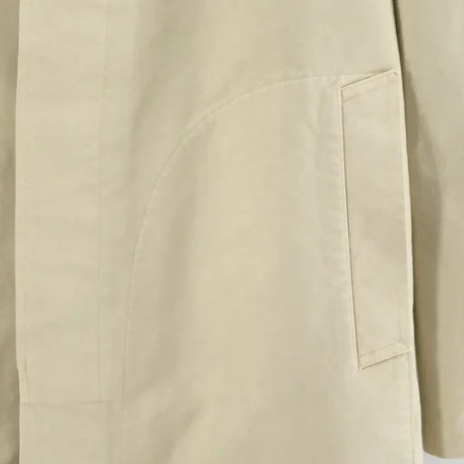 Garment-Dyed Organic Cotton Heavy Twill Short Coat
