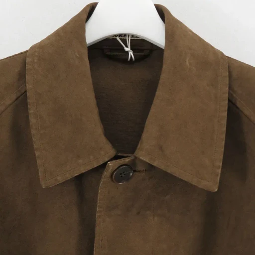 Garment-Dyed Organic Cotton Heavy Twill Short Coat