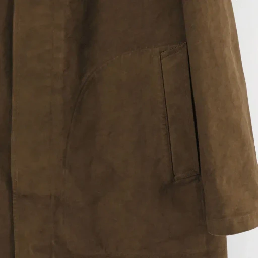 Garment-Dyed Organic Cotton Heavy Twill Short Coat
