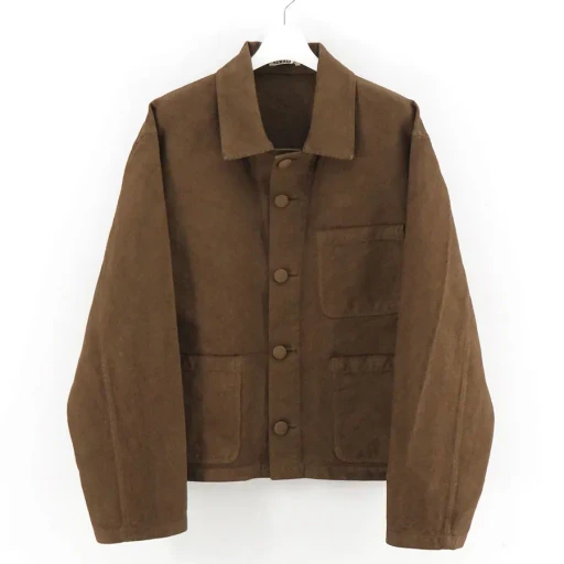 Garment-Dyed Organic Cotton Heavy Twillshort Work Jacket