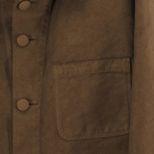 Garment-Dyed Organic Cotton Heavy Twillshort Work Jacket