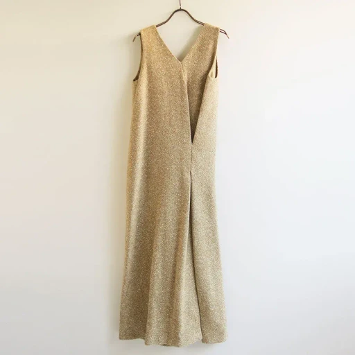 Homespun Tweed Drape Dress