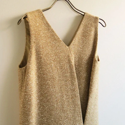 Homespun Tweed Drape Dress