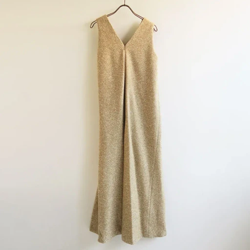 Homespun Tweed Drape Dress