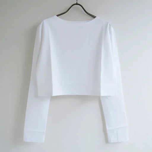 High Gauge Cotton Jersey Boat Neck L/S Tee