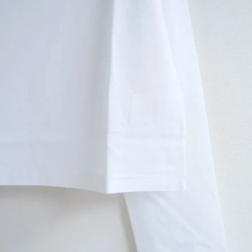 High Gauge Cotton Jersey Boat Neck L/S Tee