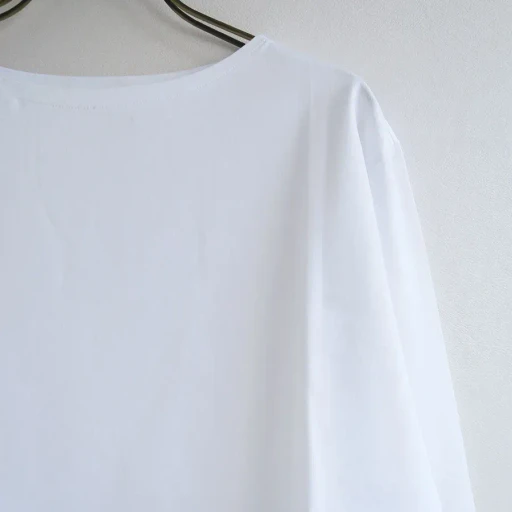 High Gauge Cotton Jersey Boat Neck L/S Tee