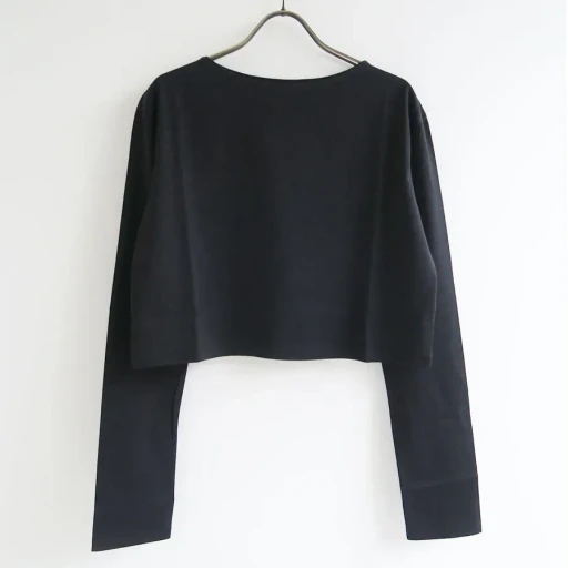 High Gauge Cotton Jersey Boat Neck L/S Tee