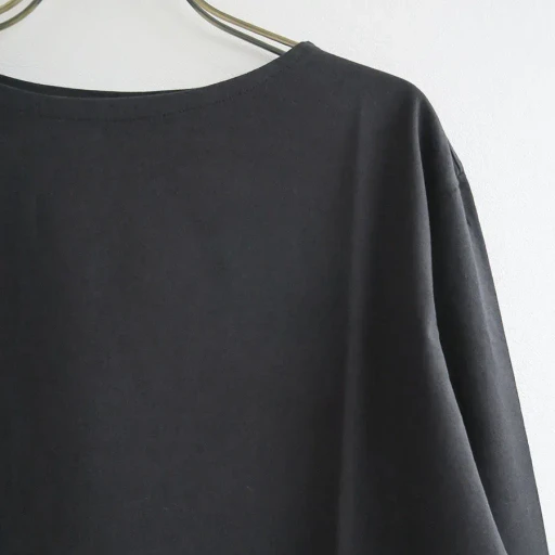 High Gauge Cotton Jersey Boat Neck L/S Tee