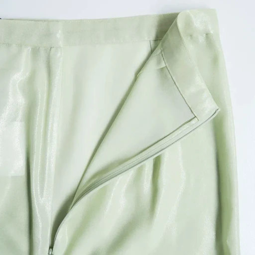 Foil Printed Silk Lawn Skirt