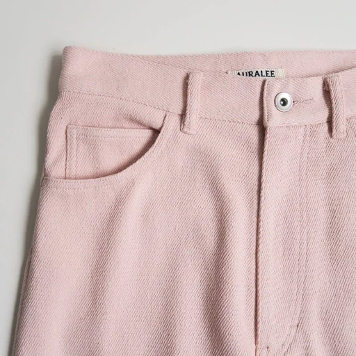 Silk Nep Denim 5P Wide Pants