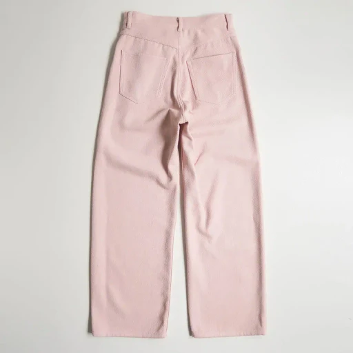 Silk Nep Denim 5P Wide Pants