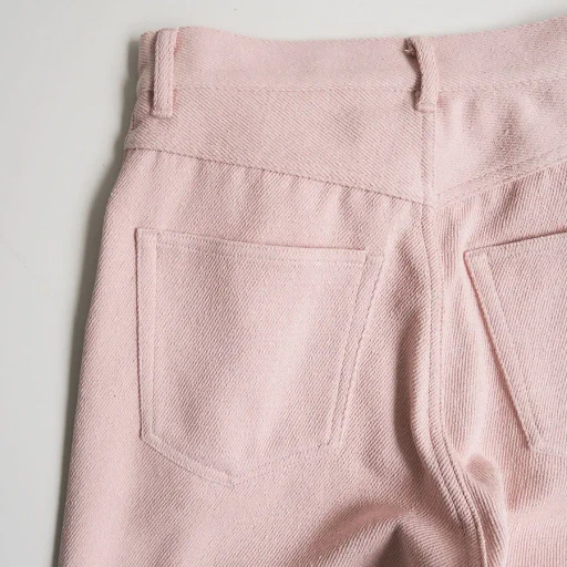Silk Nep Denim 5P Wide Pants