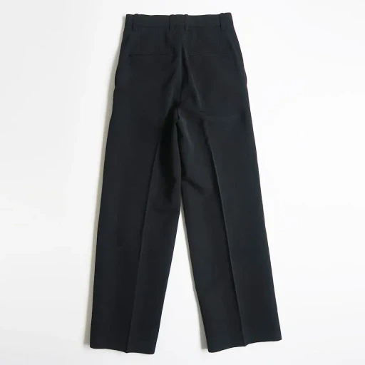 High-Twist Wool Linen Twill Slacks
