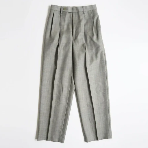 Bluefaced Wool Two-Tuck Slacks