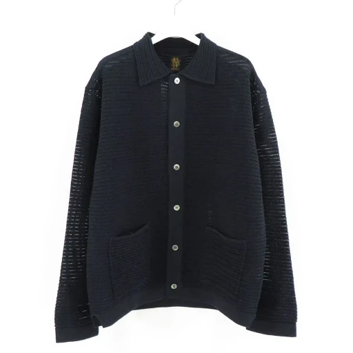 Summer Knit Polo Cardigan