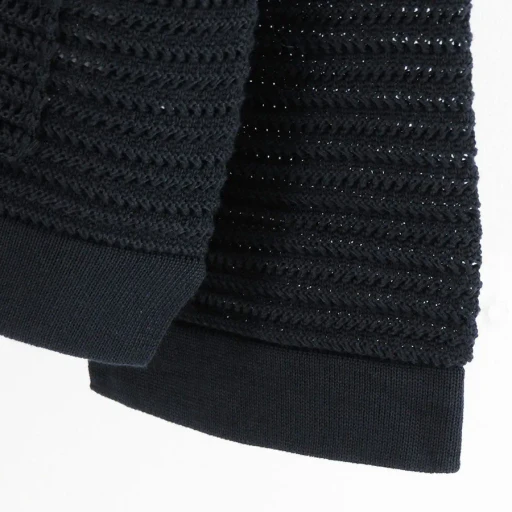 Summer Knit Polo Cardigan