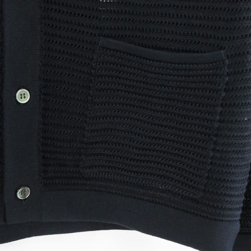 Summer Knit Polo Cardigan