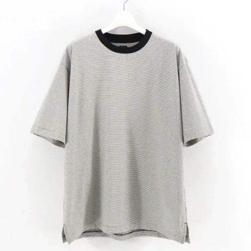 High Twist Cotton Border T-Shirt
