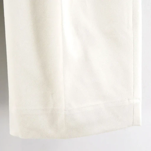 Cotton Gaba 2Tuck Wide Slacks