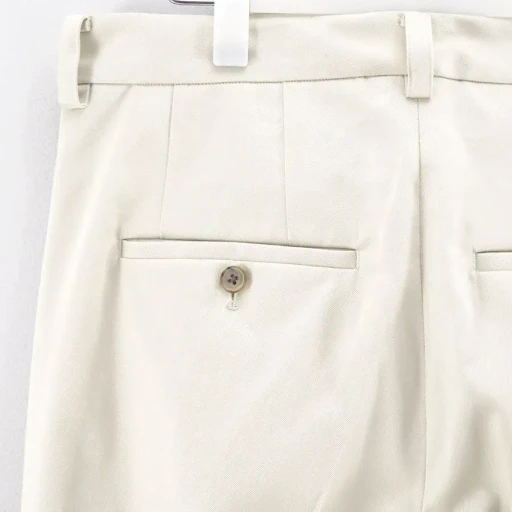 Cotton Gaba 2Tuck Wide Slacks