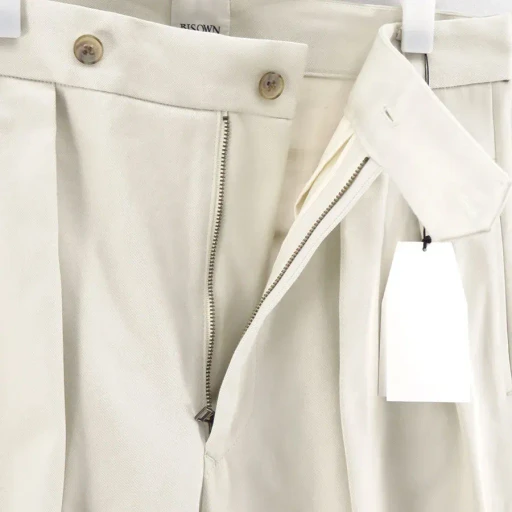 Cotton Gaba 2Tuck Wide Slacks