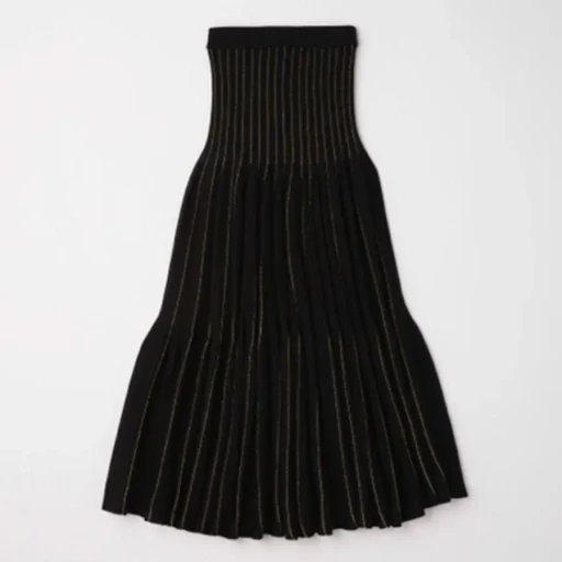 Wool Cascades Glitter Skirt
