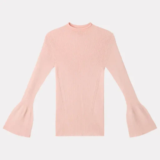 Soft Portrait Long Bell Sleeve Top