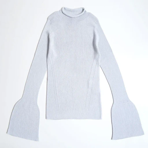 Soft Portrait Long Bell Sleeve Top