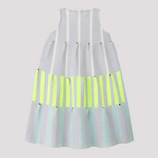 Terraced Sleeveless Mini Dress