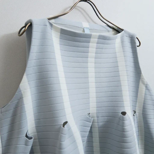 Terraced Sleeveless Mini Dress