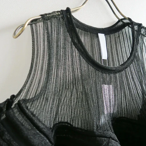 Pottery Swell Lucent Glitter Sleeveless Bust Flare Top