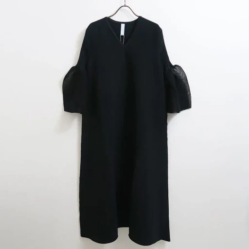 Pottery Lucent Long Bell Sleeve Flare Dress