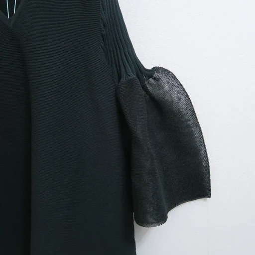 Pottery Lucent Long Bell Sleeve Flare Dress