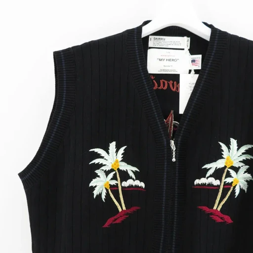 Zip Up Knit Vest Hawaii