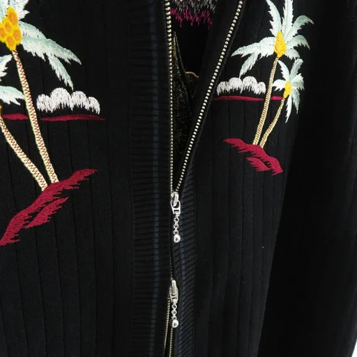 Zip Up Knit Vest Hawaii