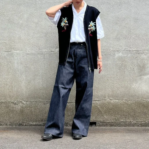 Zip Up Knit Vest Hawaii