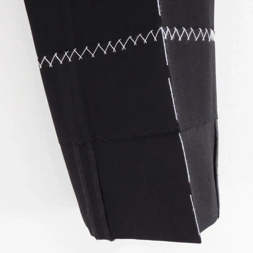 ”Hand Stich”Roll Up Straight Slacks