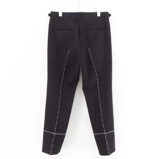 ”Hand Stich”Roll Up Straight Slacks