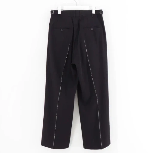 ”Hand Stich”Dress Wide Slacks