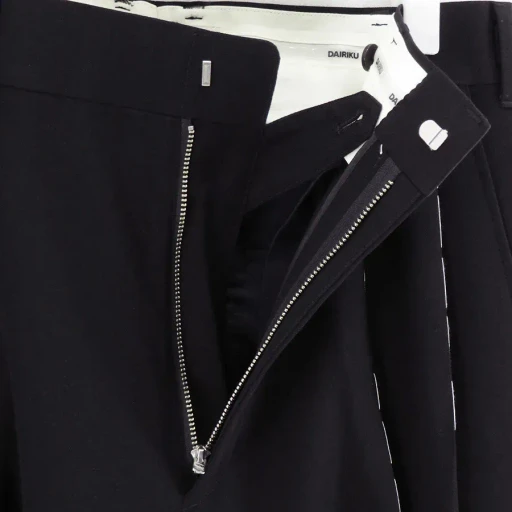 ”Hand Stich”Dress Wide Slacks