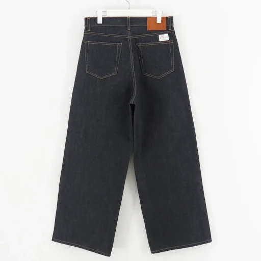 Rigid Denim Pants Wide