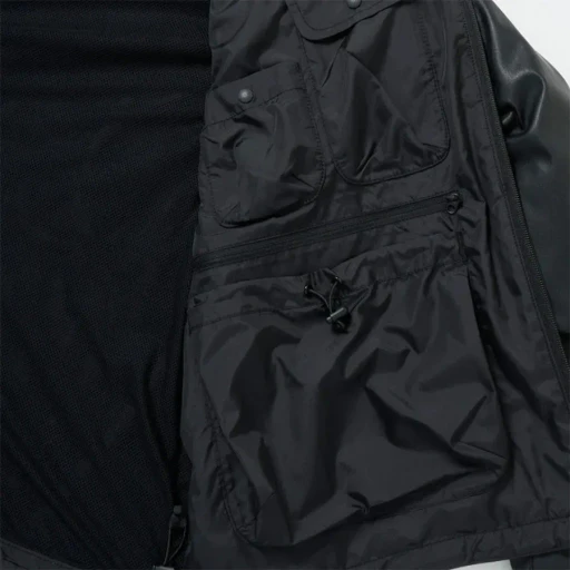 Tech Synthetic Skin Windbreaker Jacket