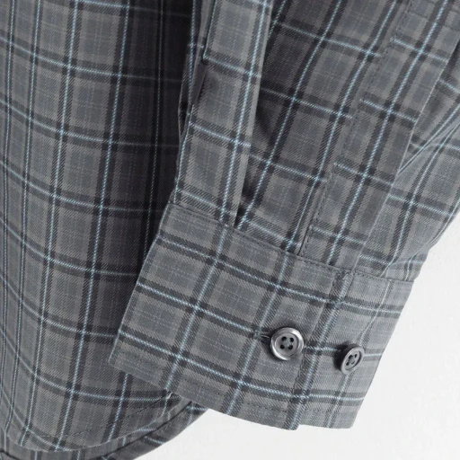 Tech Button Down Shirt L/S Gren Plaid