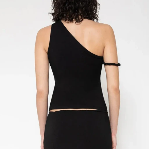 One Shoulder Rope Tank Top