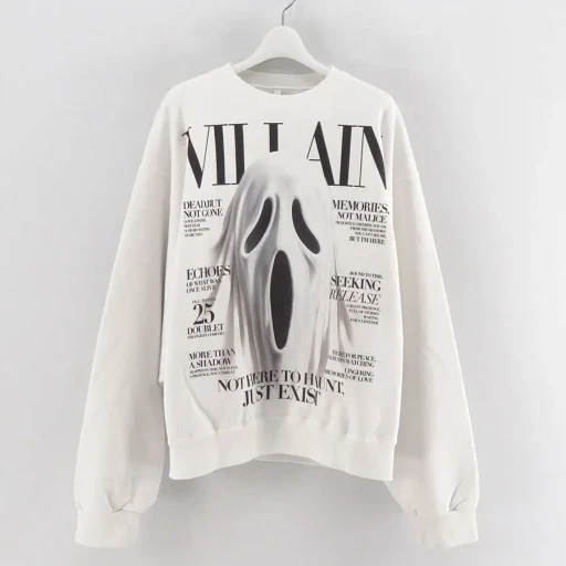 Villain Cover Print Sweat Shirt