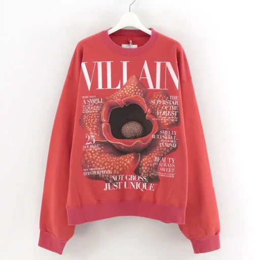 Villain Cover Print Sweat Shirt