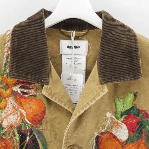 Vegetable Embroidery Work Jacket